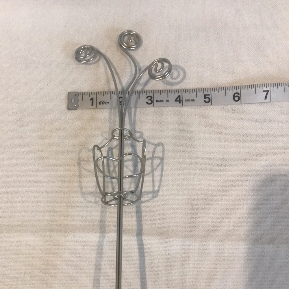 Silver Metal dress form table stand earrings jewelry organizer multiuse feminine